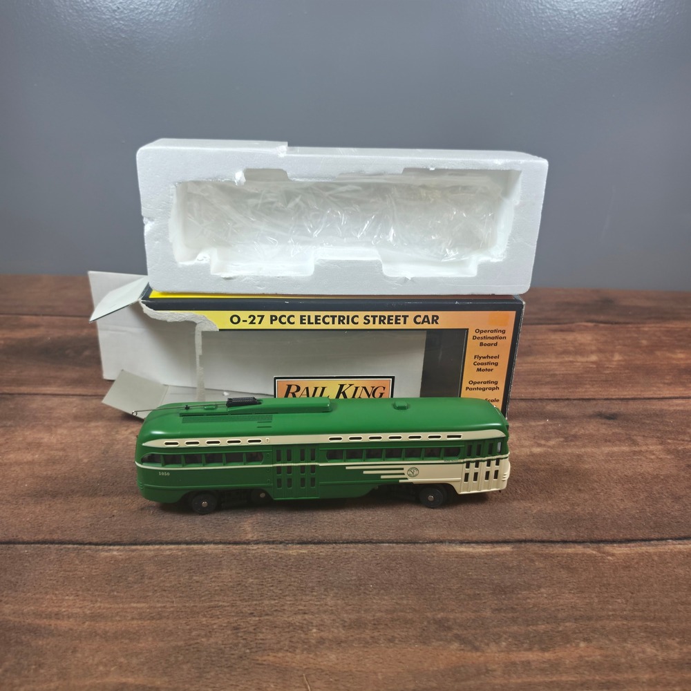 Rail King PCC Electric Street Car San Francisco O-27 Green Good 30-2504-1